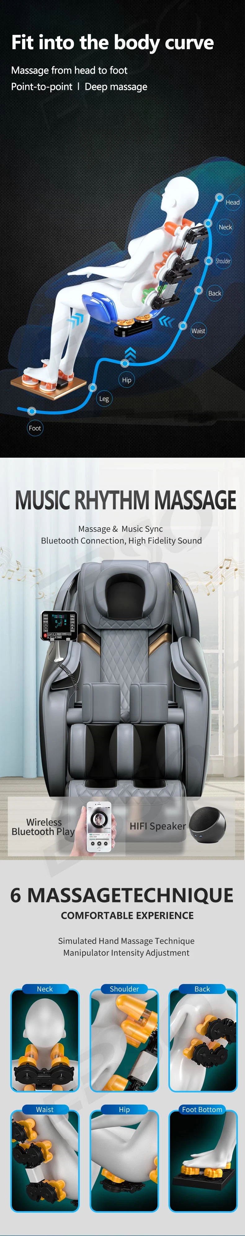 Hot Products Sold Online Electric Massage Chair Airbag Back Massage Chair Latest Products